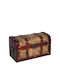 Keskor Wooden Decorative Trunk Brown 30x15.5x17.5cm