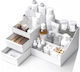 ecarla Cosmetic Organizer Case White Cosmetic