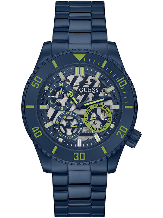 Guess Axle Men's Watch 45mm Battery with Blue M...