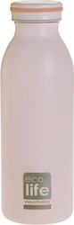 Ecolife Bottle Thermos Stainless Steel BPA Free Pink 450ml