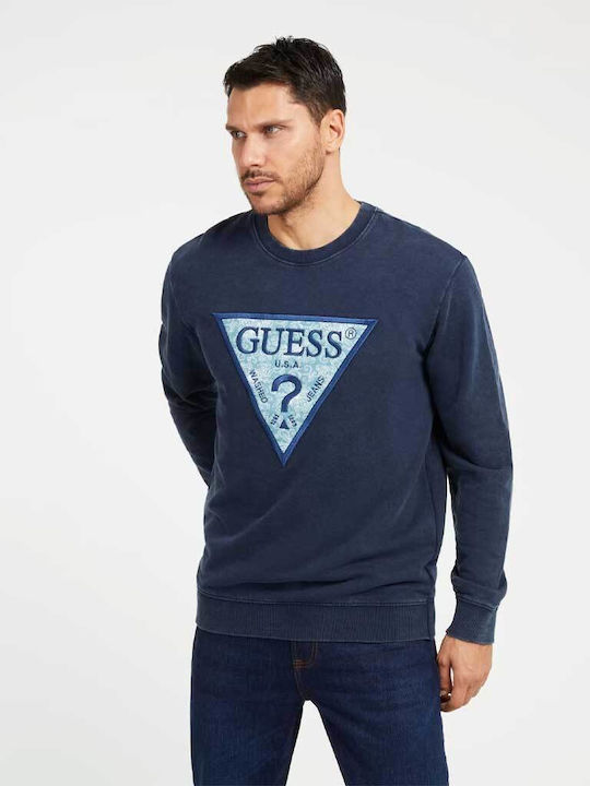 Guess Herren Sweatshirt Blau