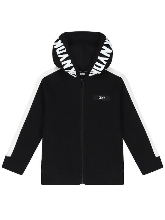 DKNY Hooded Cardigan Black