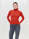 Only Women's Long Sleeve Sweater Turtleneck Tigerlily