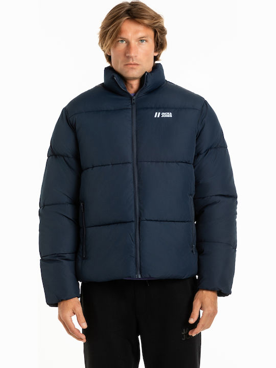 Jack & Jones Geacă De Iarnă Puffer Albastră