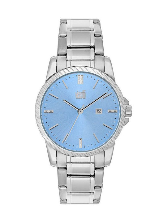 Visetti Damen Uhr mit Gray Metallarmband