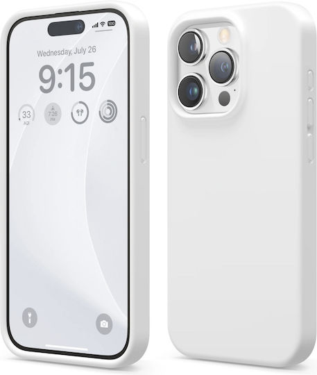 Elago Liquid Back Cover Silicon 1.7mm Alb (iPhone 15 Pro Max)