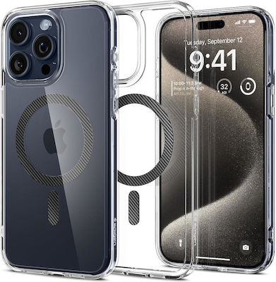 Spigen Ultra Hybrid MagFit Plastic / Silicone Back Cover Carbon Fiber (iPhone 15 Pro Max)