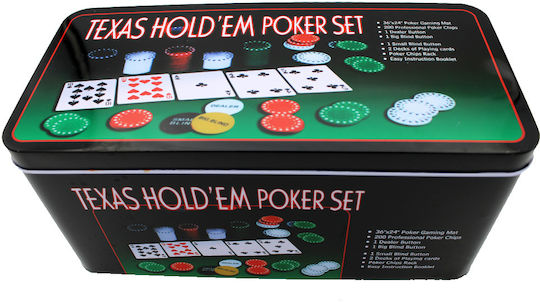 Set von 200 nummerierten Pokerchips 4gr in Box mit Filz