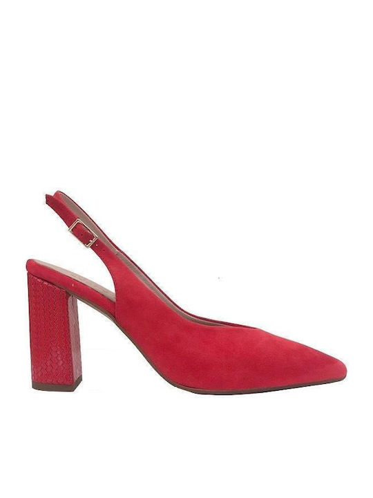 Pumps mit Riemchen Lampone