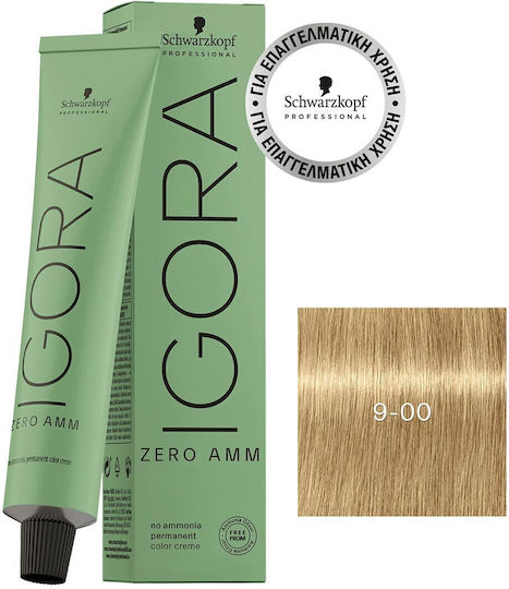 Schwarzkopf Igora Vopsea De Păr Fără Amoniac 9-00 Blond Foarte Deschis Intens Natural 60ml