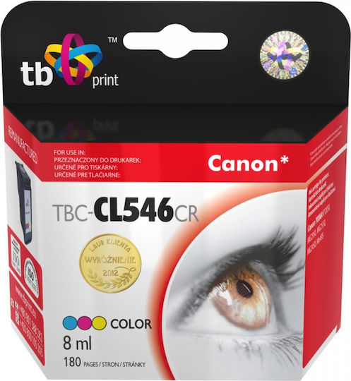 TB Print Συμβατό Μελάνι Εκτυπωτή InkJet Canon 180 Σελίδων 8ml Πολλαπλό (Color) 1τμχ