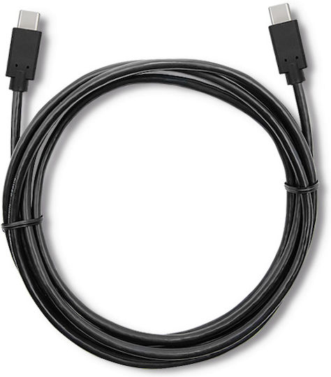 Qoltec USB 3.1 Cable USB-C male - USB-C Μαύρο 2m 52351