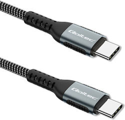 Qoltec USB 3.1 USB-C männlich - USB-C 100W 1.5m (52358)