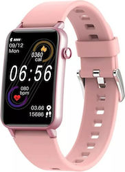 Kumi U3 Smartwatch with Heart Rate Monitor (Pink)