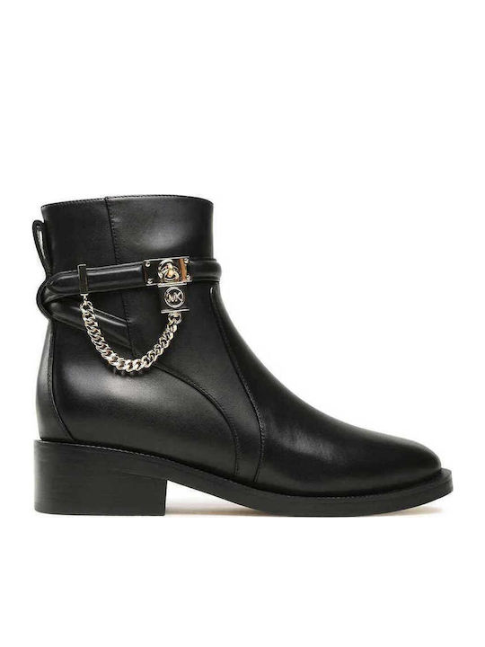 Michael Kors Hamilton Ghete Dama De Piele Negru