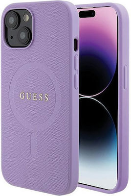 Guess Plastic Back Cover Purple (iPhone 15)