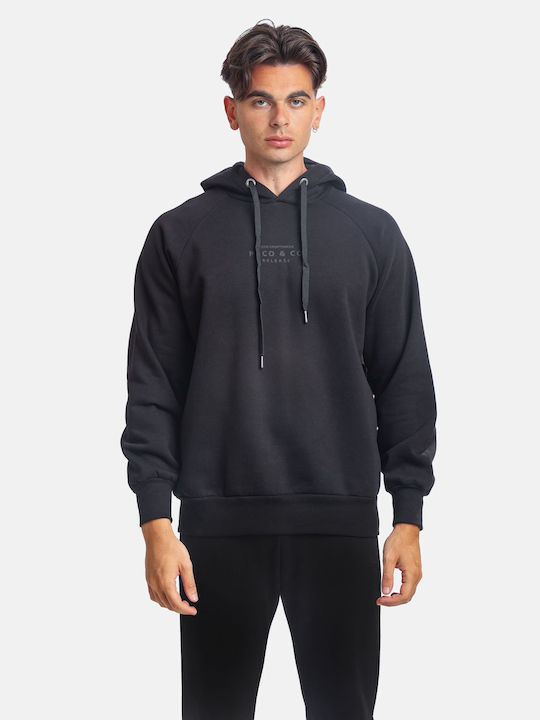 Paco & Co Men's Sweatshirt with Hood Black