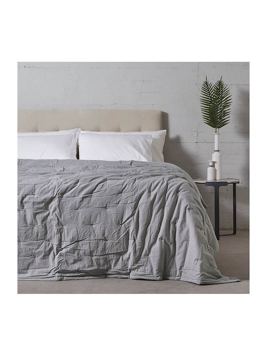 Αιγαίον Quilt King Size 260x240cm Non Iron Gray