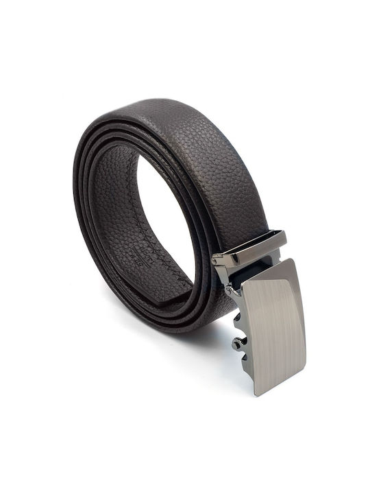 Factory Men's Leather Belt Brown