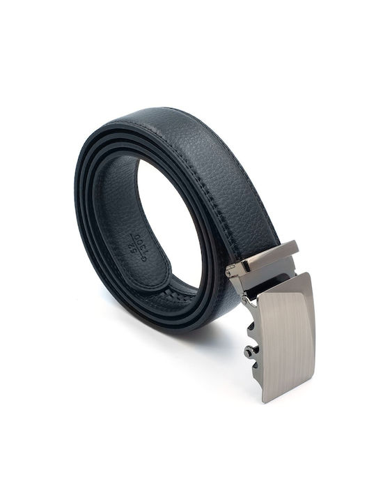 Factory Men's Leather Belt Black