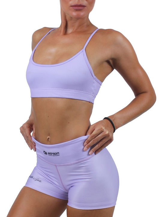 Dri-Fit Women's Athletic Sports Bra Lilac with Lining