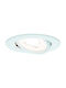 Paulmann Round Metallic Recessed Spot with Integrated LED and Warm White Light White 6x6cm. 1pcs
