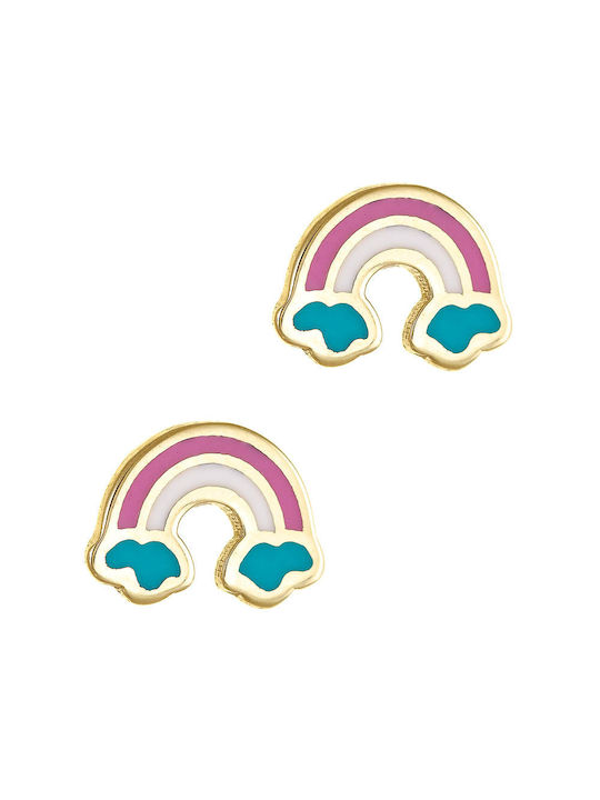 Papoulidis Jewellery Gold Studs Kids Earrings 9K