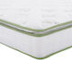 HomeMarkt Semi-double Orthopedic Mattress 120x200x22cm with Springs , Aloe Vera & Topper