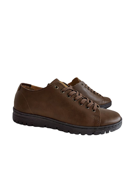 Shoesclub Men's Anatomic Leather Casual Shoes Brown