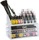 Kosmetik Organizer mit Schubladen & Trennzeichen Transparent