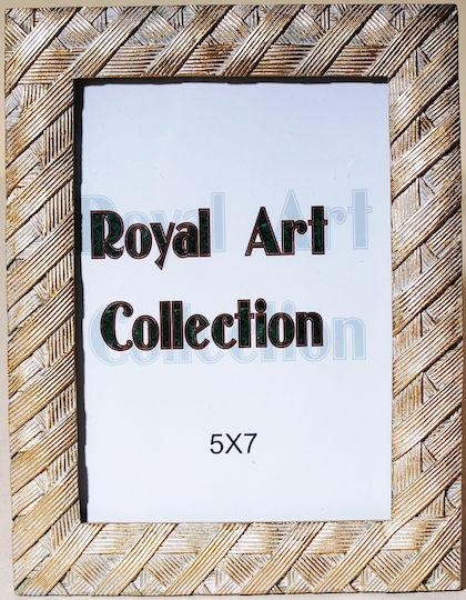 Royal Art Collection Kunststoff Fotorahmen mit Goldenem Rahmen