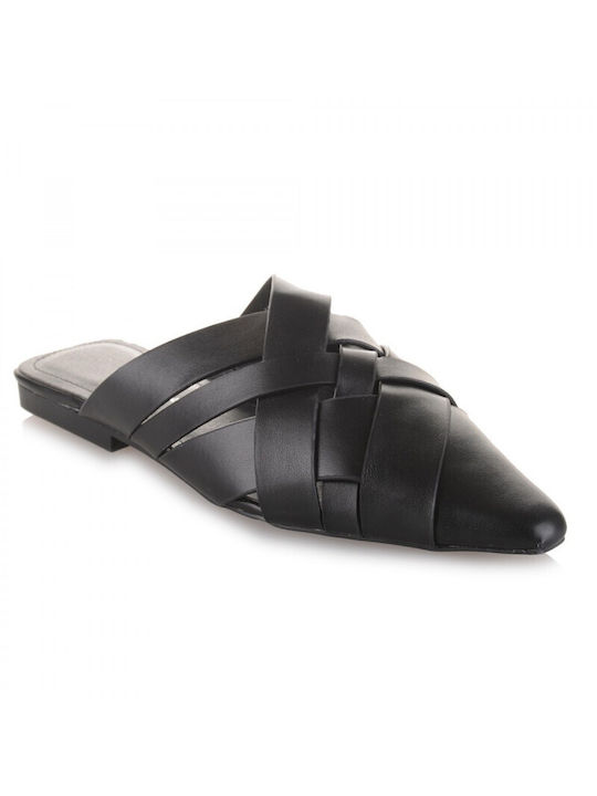 Sushi's Closet Flat Mules Black