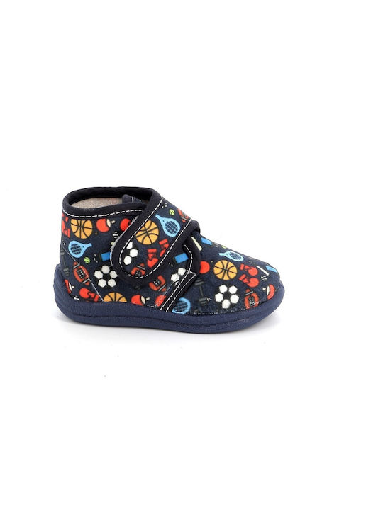 Michelle Boys Anatomic Slippers Blue