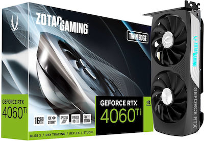 Zotac GeForce RTX 4060 Ti 16GB GDDR6 Twin Edge Κάρτα Γραφικών