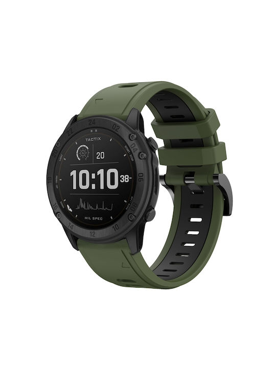 Two-color Каишка Силикон Зелен (Garmin Tactix Delta)
