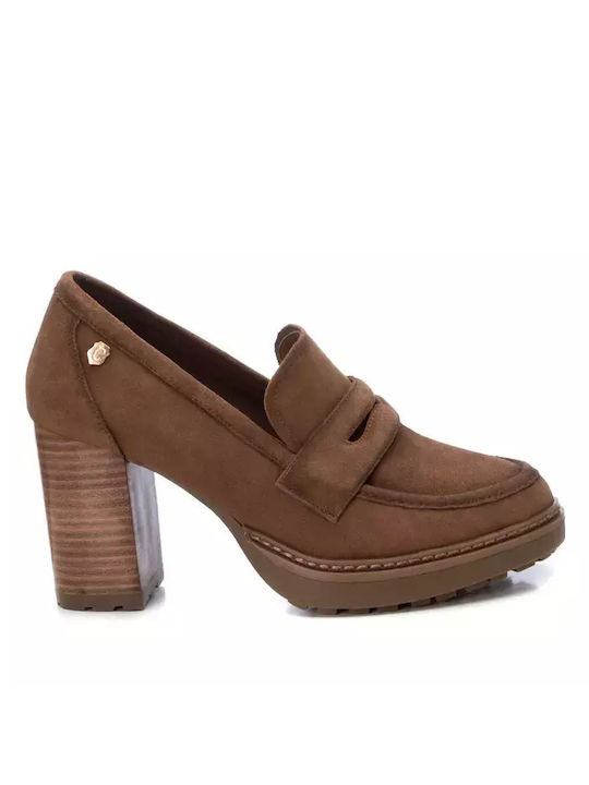 Carmela Footwear Leather Brown Heels