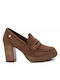 Carmela Footwear Leather Brown Heels