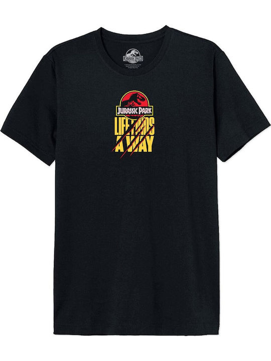Cotton Division T-shirt Jurassic Park Μαύρο