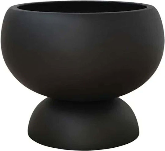 Marhome Κασπώ Fiberglass Μαύρο με Βάση 35x35x35εκ.
