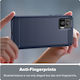 Neo Brushed Texture Carbon Fiber Задна корица Силикон Син (Motorola Edge 30)
