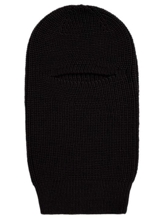 Full Face Unisex Beanie Knitted in Black color