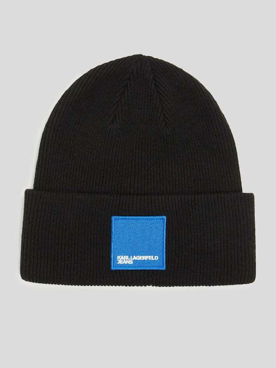 Beanie Unisex Beanie Knitted in Black color