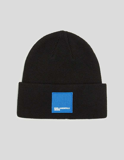 Beanie Unisex Beanie Gestrickt in Schwarz Farbe