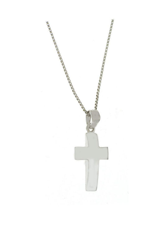 Q-Jewellery White Gold Cross 14K