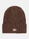 Hoxie Beanie Unisex Σκούφος Πλεκτός σε Καφέ χρώμα