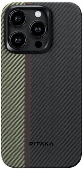 Pitaka Fusion Weaving Magez Back Cover Aramid Fiber 0.95mm Multicolour (iPhone 15 Pro)
