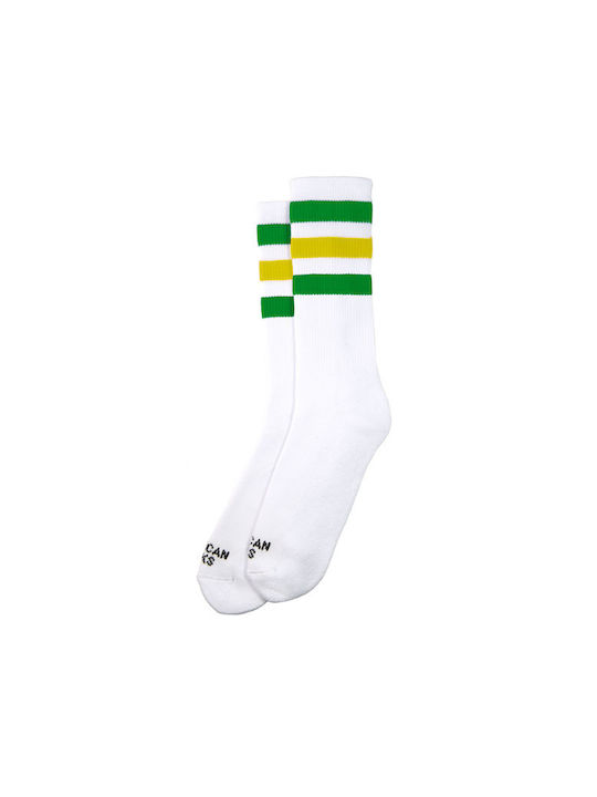 American Socks Gemusterte Socken Weiß 1Pack