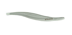 Staleks Eyebrow Tweezer with Curved Tip 1pcs