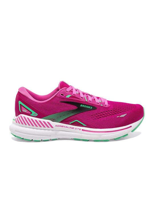 Brooks Adrenaline GTS 23 Γυναικεία Αθλητικά Παπούτσια Running Ροζ