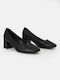 Bozikis Synthetic Leather Black Medium Heels